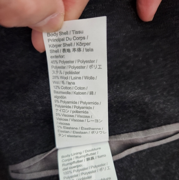 J Crew Dark Gray/black blend Blazer Medium BNWT - Picture 3 of 4